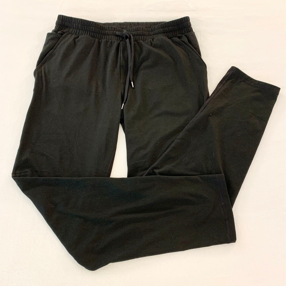 Quince Flowknit Performance Pants Mens Size M Black Joggers Recycled Polyester
